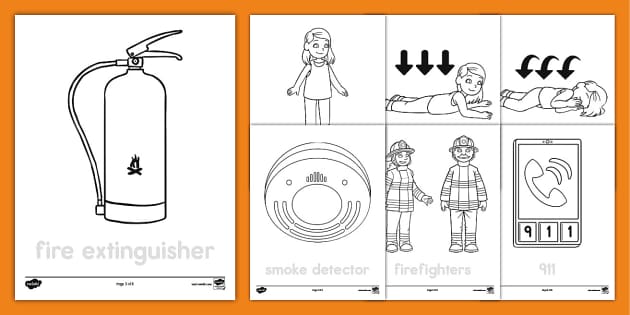 Fire safety loring pages special ed resource us