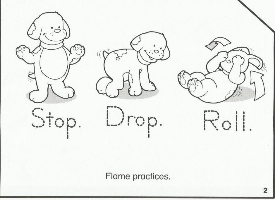 Fire prevention coloring pages