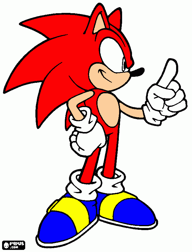 Fire sonic coloring page printable fire sonic