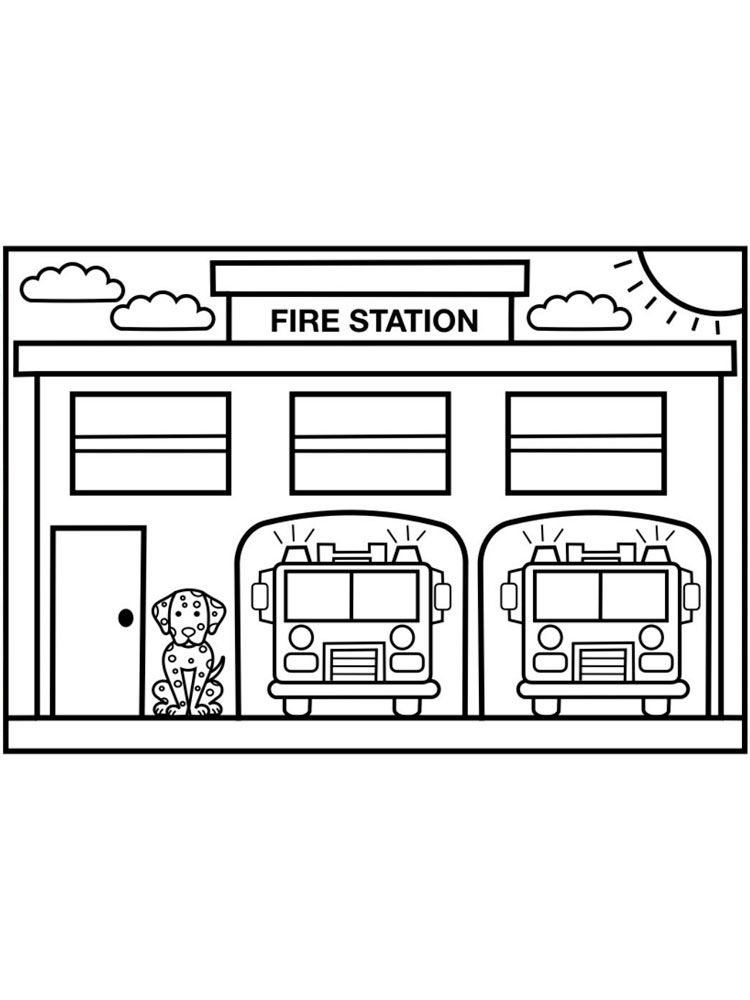 Fire station coloring pages coloring pages wele to school coloring books