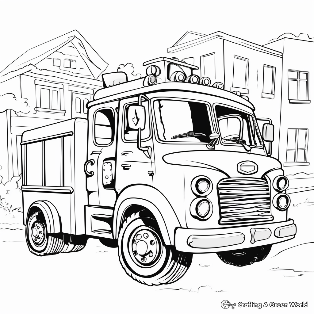 Fire coloring pages