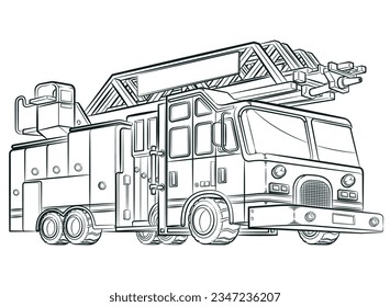 Fire engine clipart stock photos