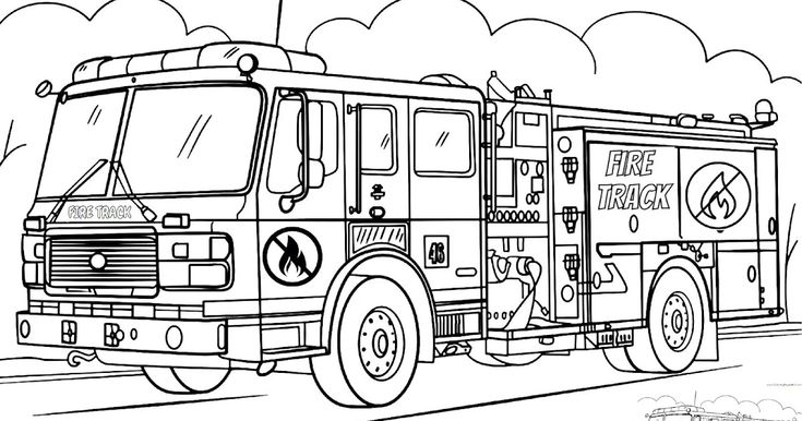 Fire truck coloring page pdf truck coloring pages firetruck coloring page fire trucks