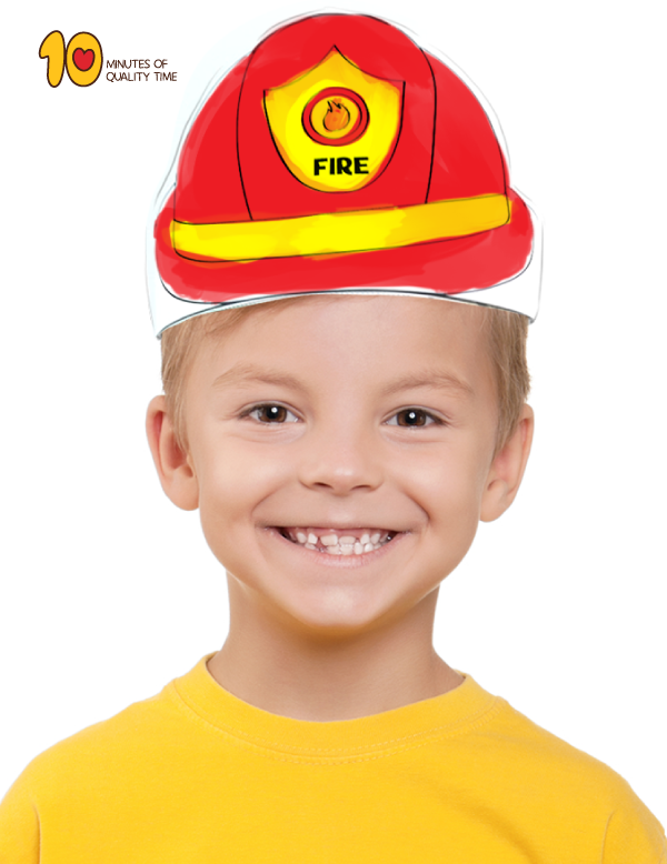 Fireman hat template â minutes of quality time
