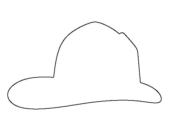 Free printable firefighter hat template