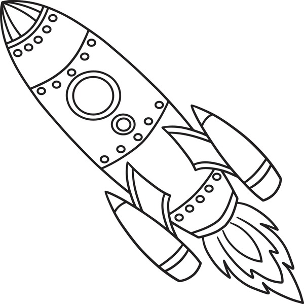 Thousand color rocket royalty