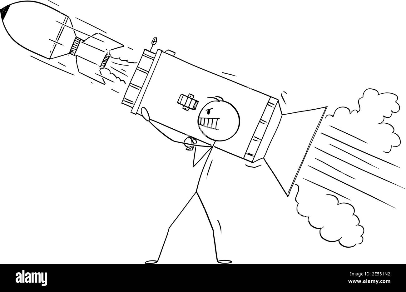 Illustration rocket launcher hi
