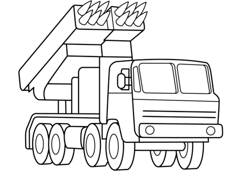 Multiple rocket launcher coloring page free printable coloring pages