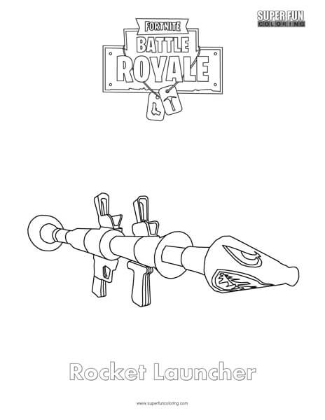 Rocket launcher fortnite coloring