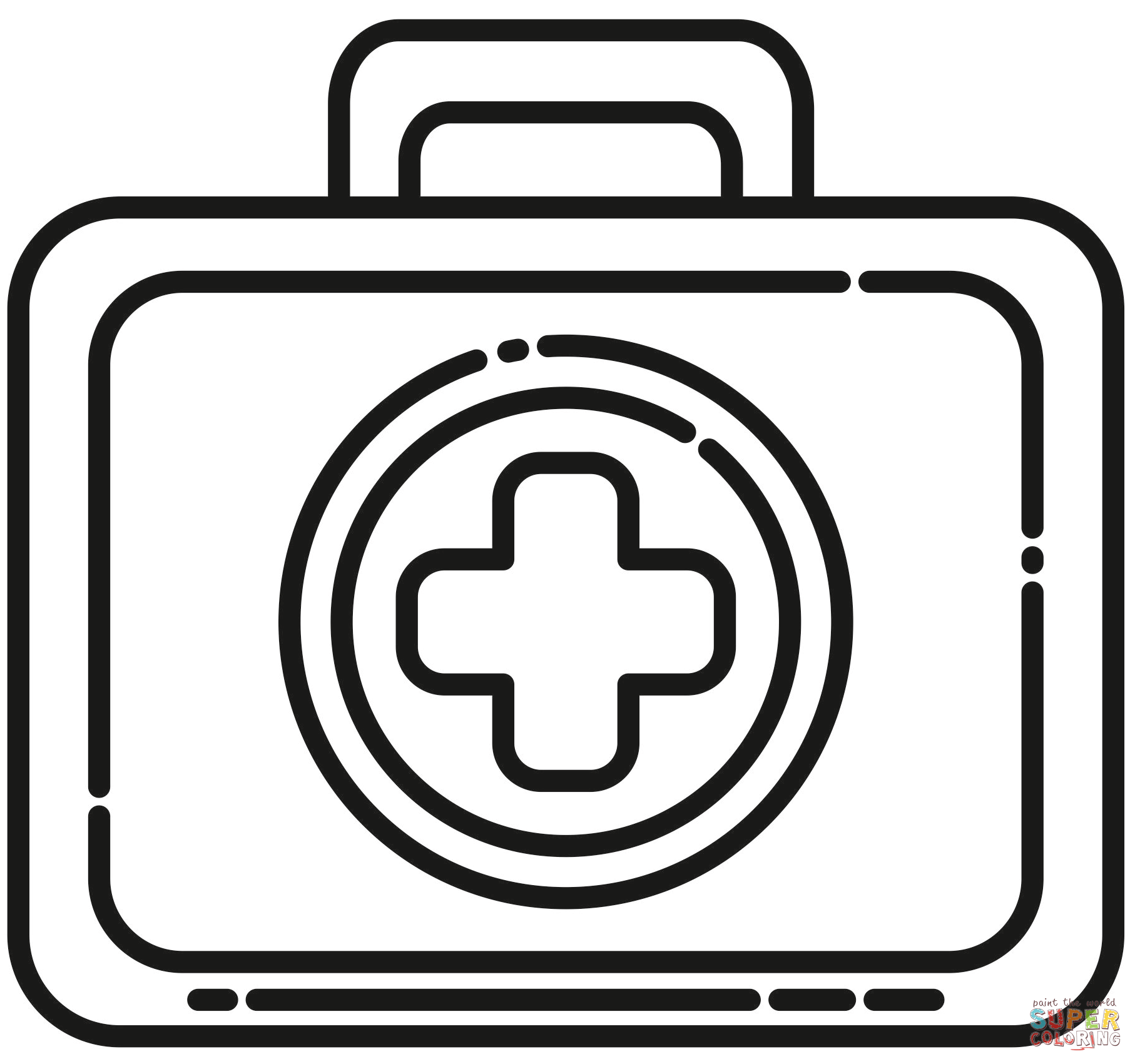 First aid kit coloring page free printable coloring pages