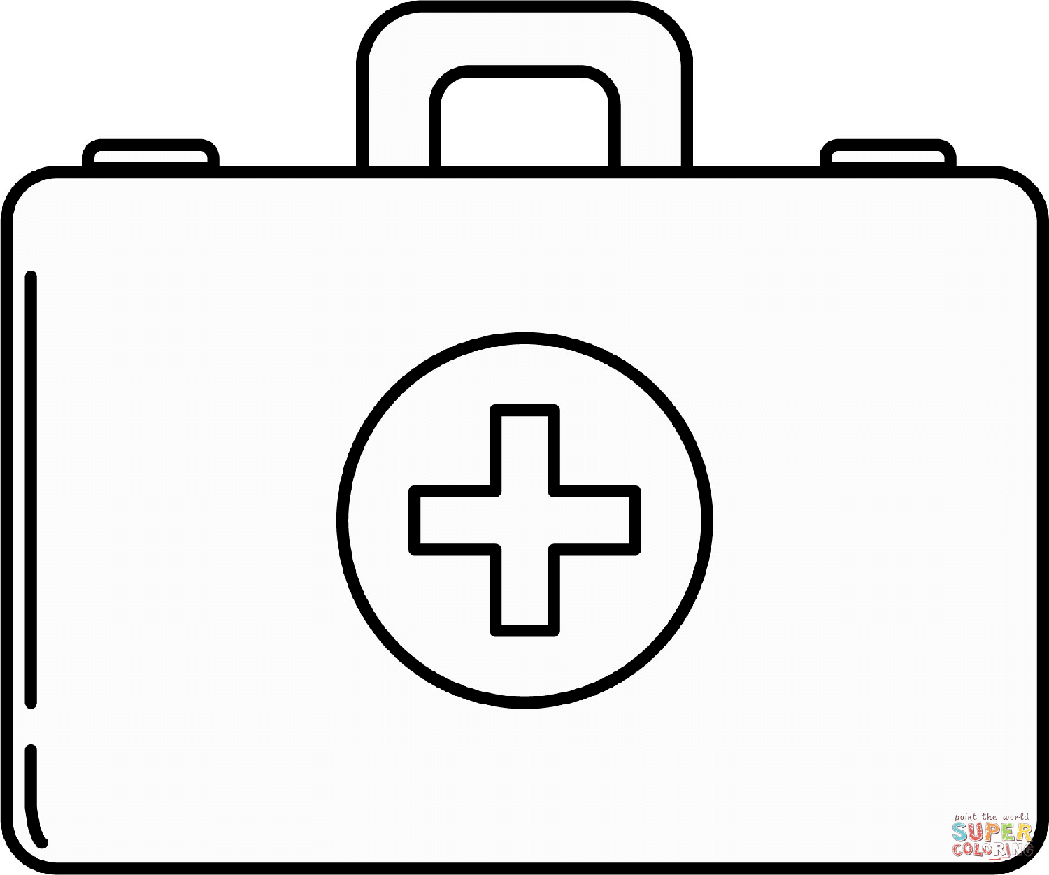 First aid kit coloring page free printable coloring pages