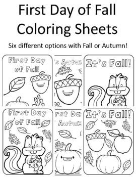 First day of fall coloring pages fall coloring sheets autumn coloring pages fall