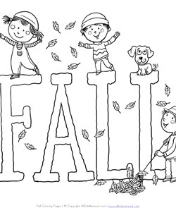 Fall coloring pages
