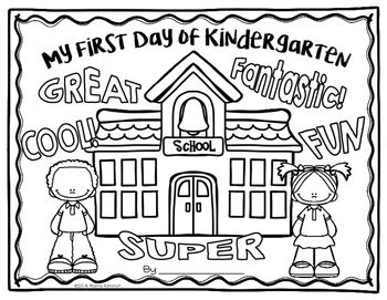 My first day of school keepsake coloring pages my monthly freebie school keepsake first day of school kindergarten first day
