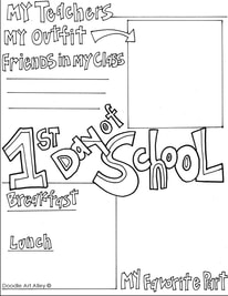 Back to school coloring pages printables