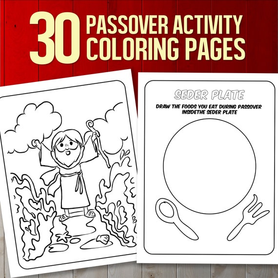 Best value my first passover book instant download color and learn passover for children with word search crossword puzzle and more