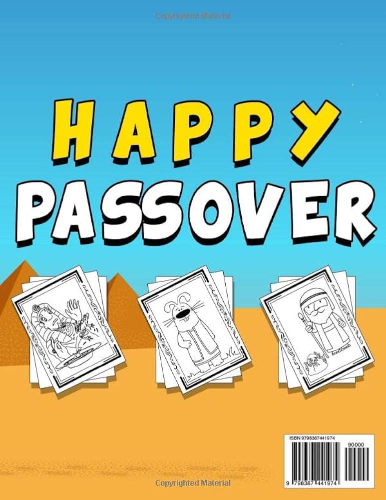 My first passover coloring book for by ptint w fsw colors