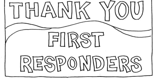 Richmond police department offering coloring templates for kids to create thank you notes for officers abc news