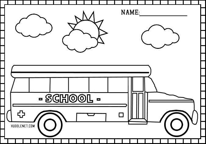 Back to school free coloring pages