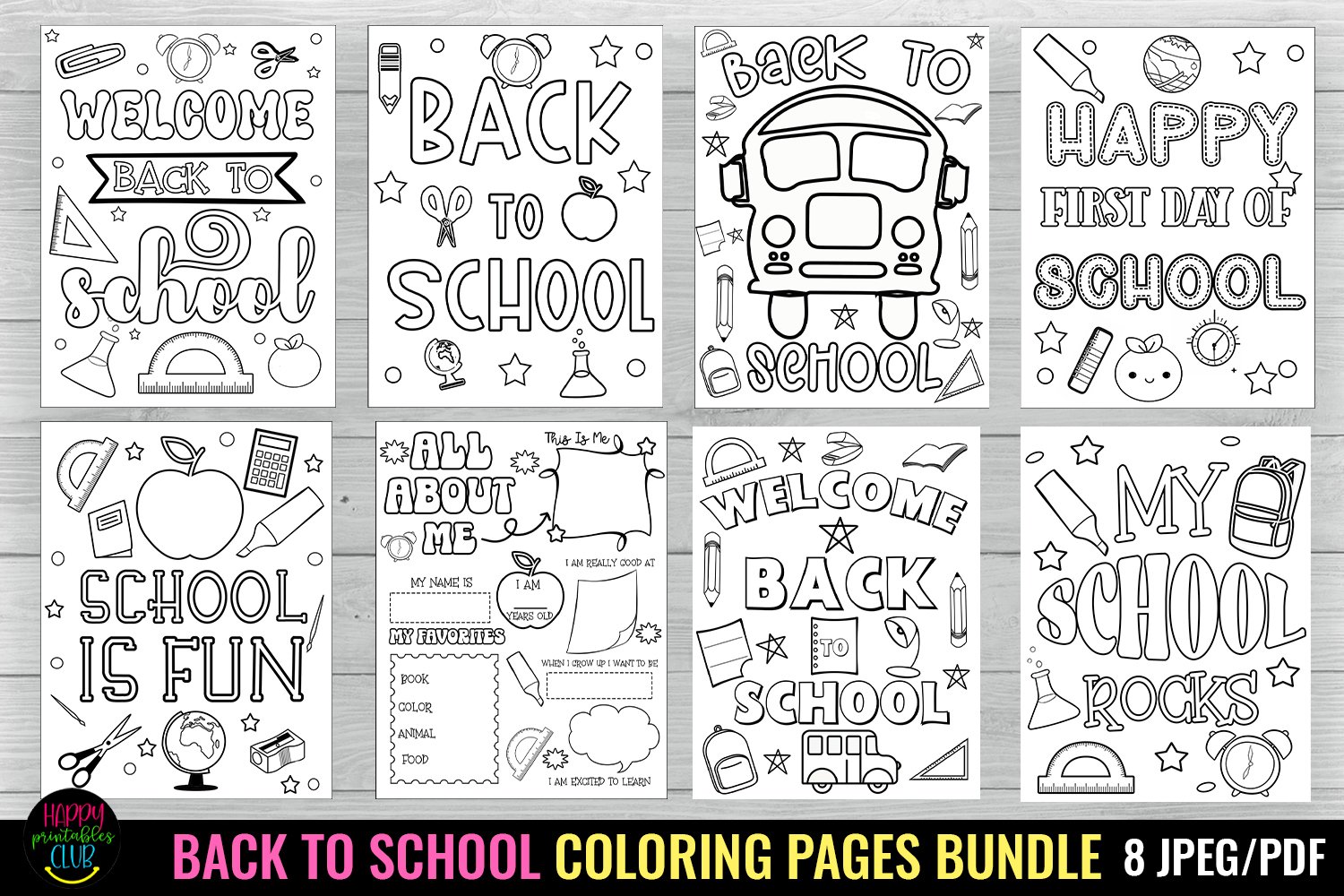 Back to school coloring pages i first day school coloring