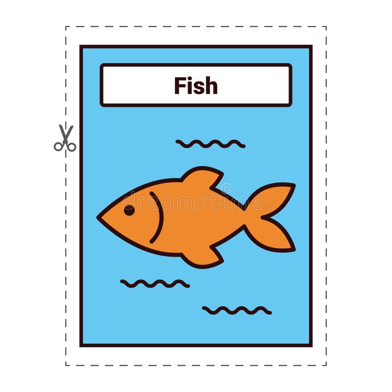 Fish flashcard stock illustrations â fish flashcard stock illustrations vectors clipart
