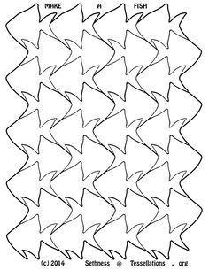 How to design a tessellating fish pattern