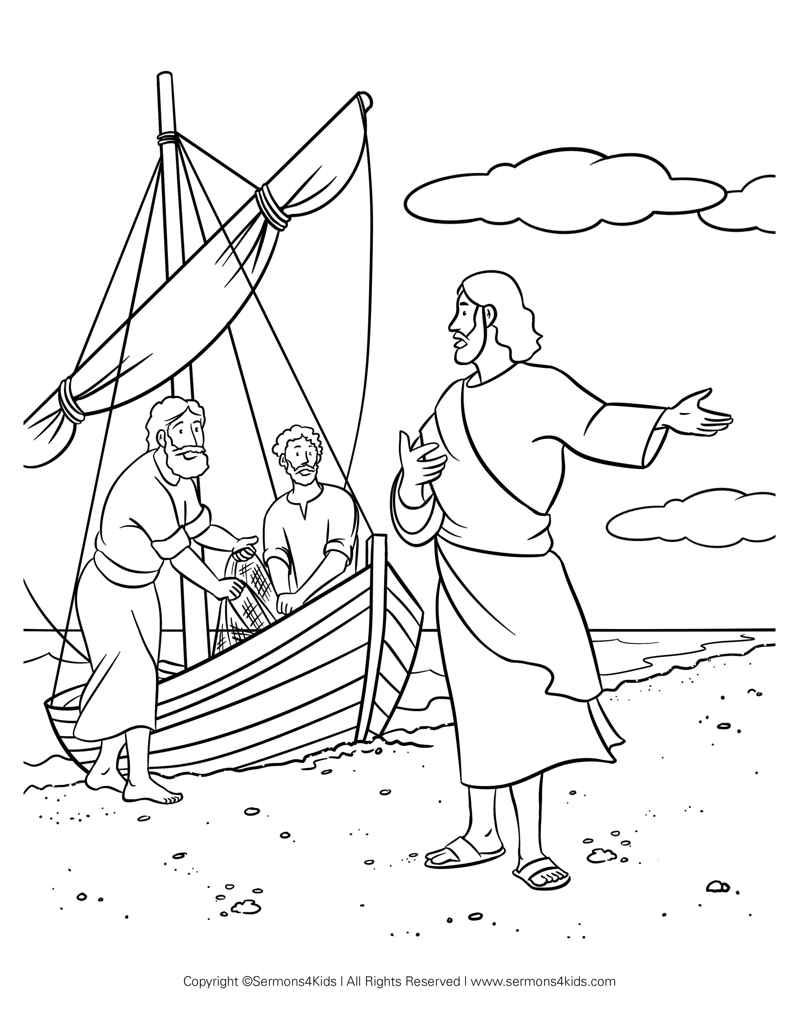 Jesus calls fishers of people childrens sermons from c