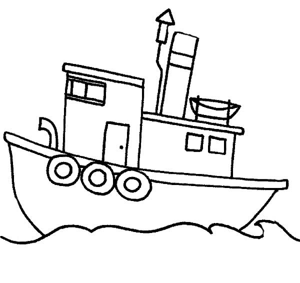 Boat fishing boat sail in the sea coloring page coloring pages boat crafts fishing boats