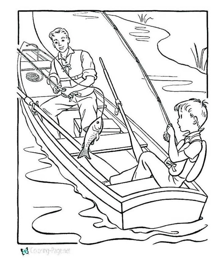 Printable boat coloring pages pdf