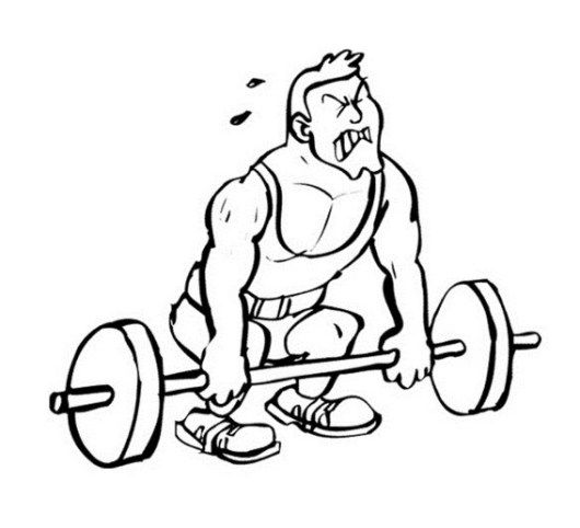 Weightlifter athletics coloring page sports coloring pages best ab workout coloring pages