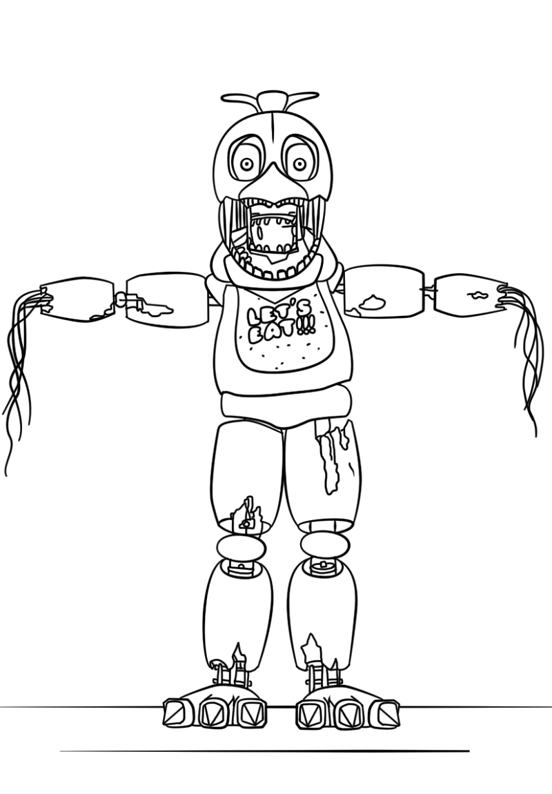 Fnaf coloring sheets activity shelter