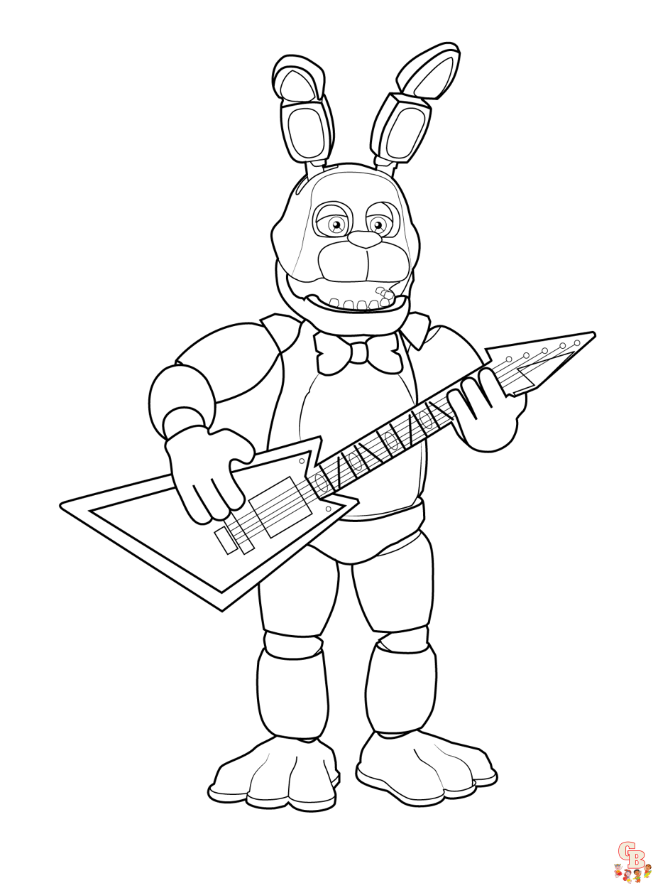Five nights at freddys coloring pages unleash your creativity