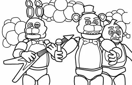 Have fun with fnaf coloring pages pdf