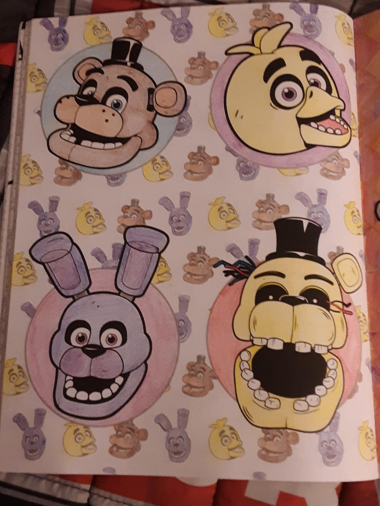 Five nights at freddys coloring book pages by sansfan on