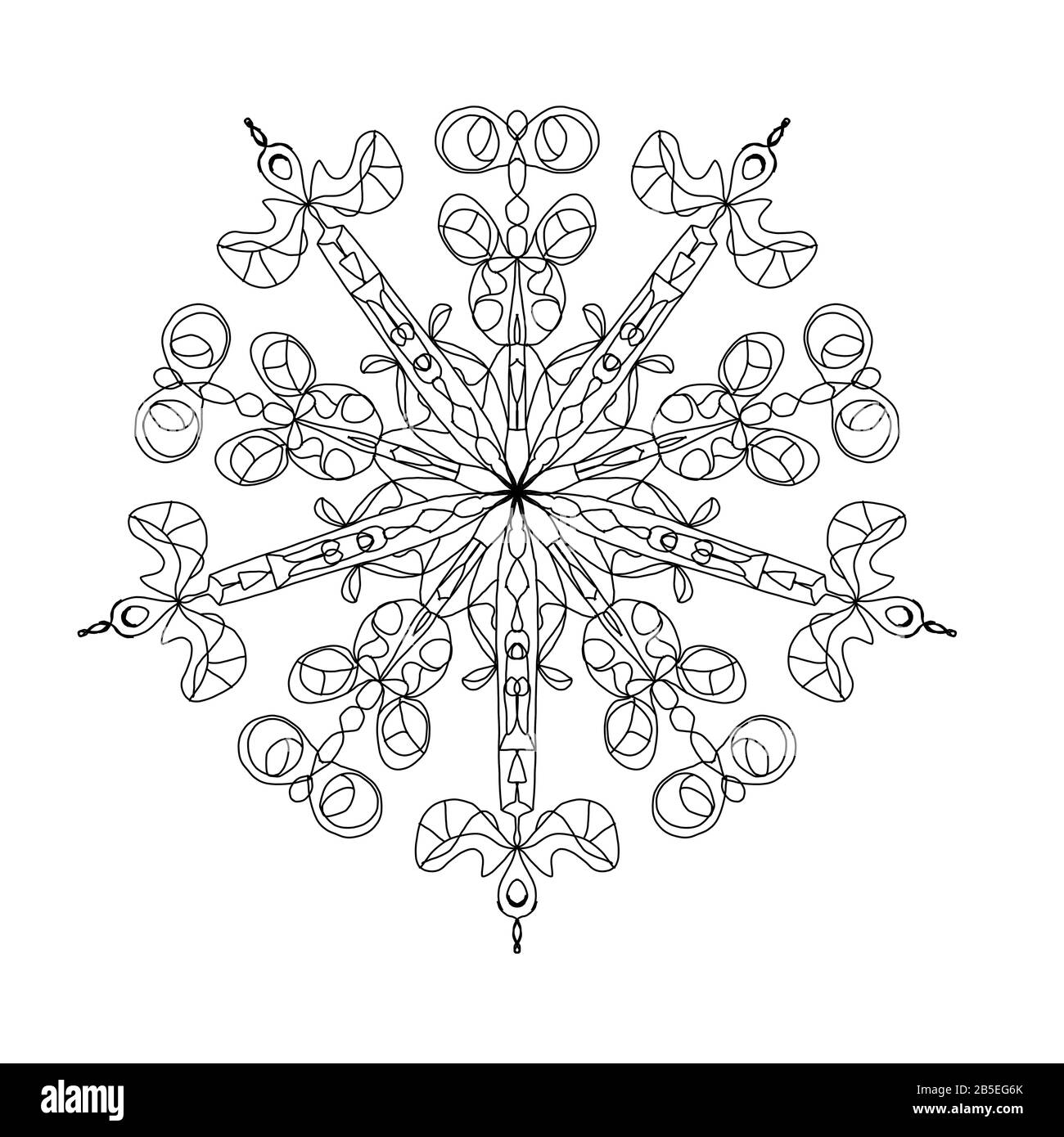 Adult coloring black and white stock photos images