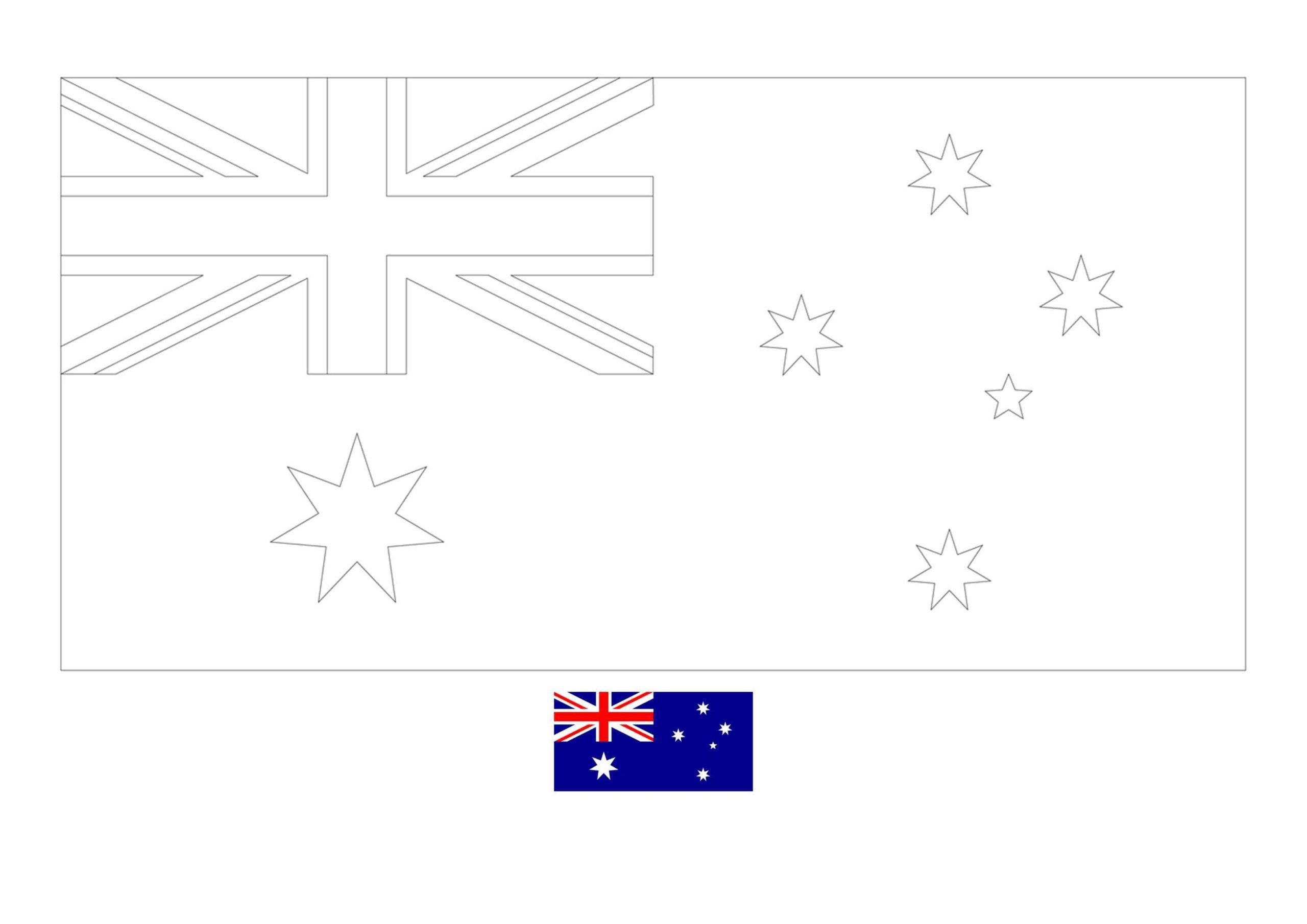 Australia flag coloring page flag coloring pages american flag coloring page birthday coloring pages