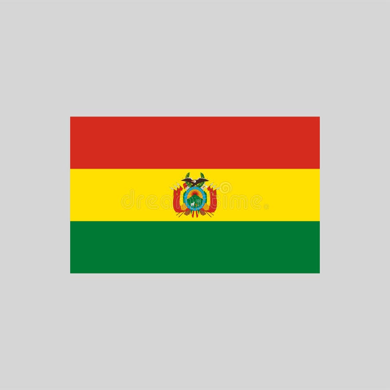 Bolivia map color line element border of the country stock vector