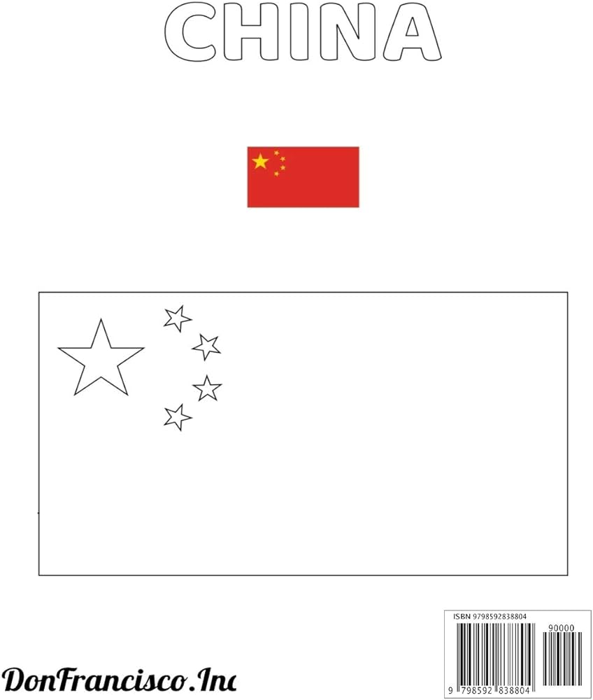 Flags of asia to color coloring book flags saudi arabia china inc donfrancisco books