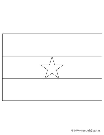Flag of ghana coloring pages