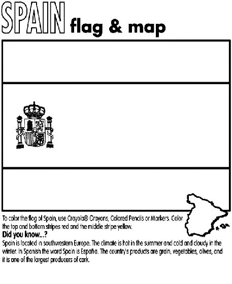 Spain coloring page flag coloring pages spain flag how to speak spanish