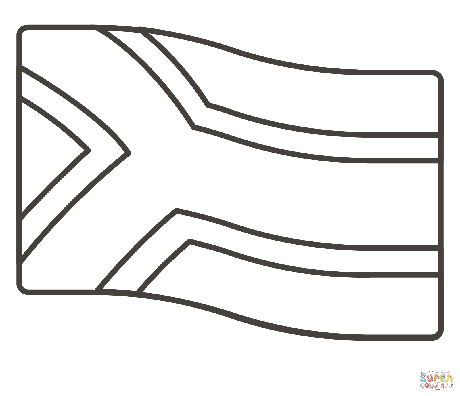 South africa flag coloring page free printable coloring pages