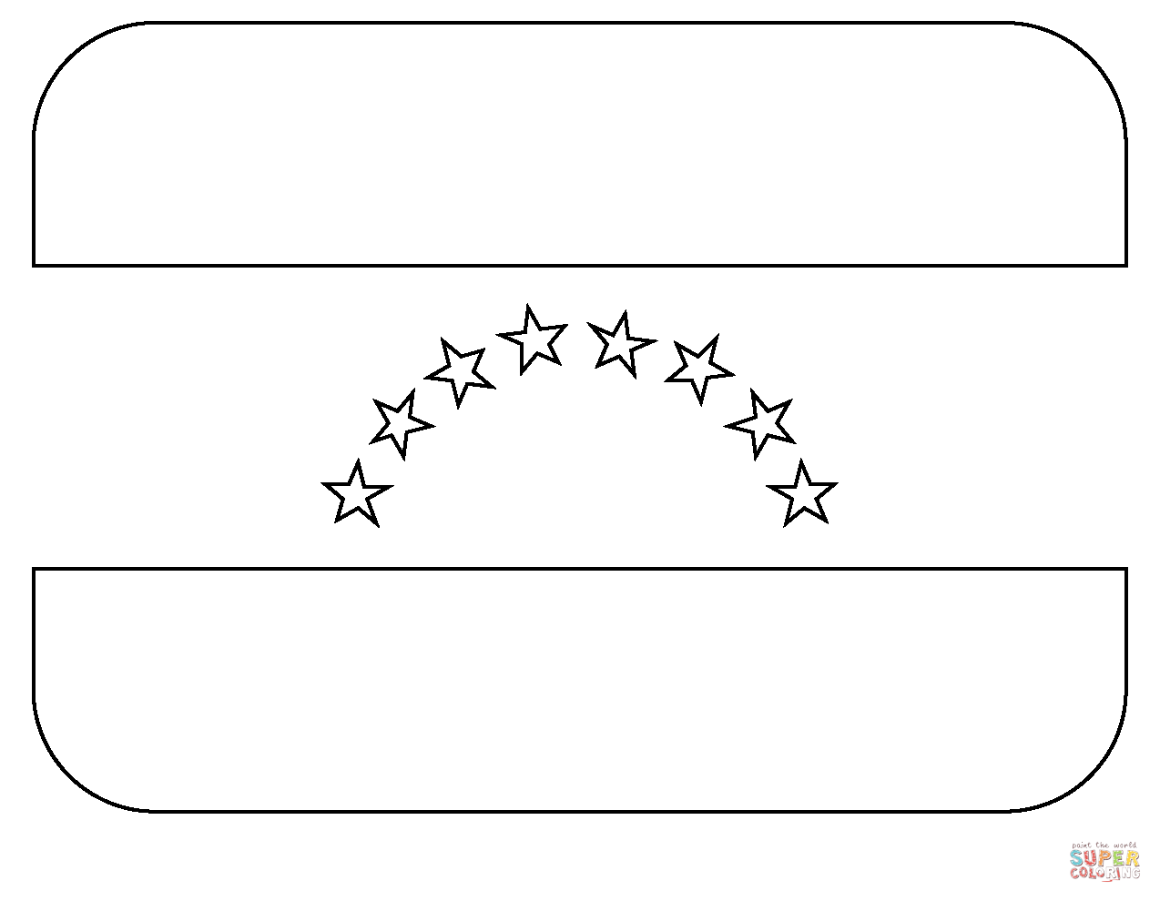 Flag of venezuela emoji coloring page free printable coloring pages