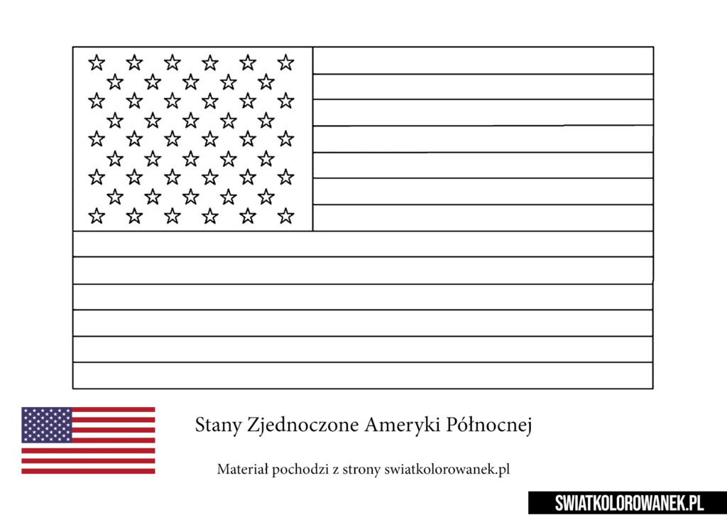 Flaga usa stany zjednoczone ameryki pãånocnej