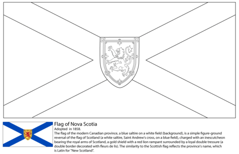 Canadian provincial flags coloring pages free coloring pages
