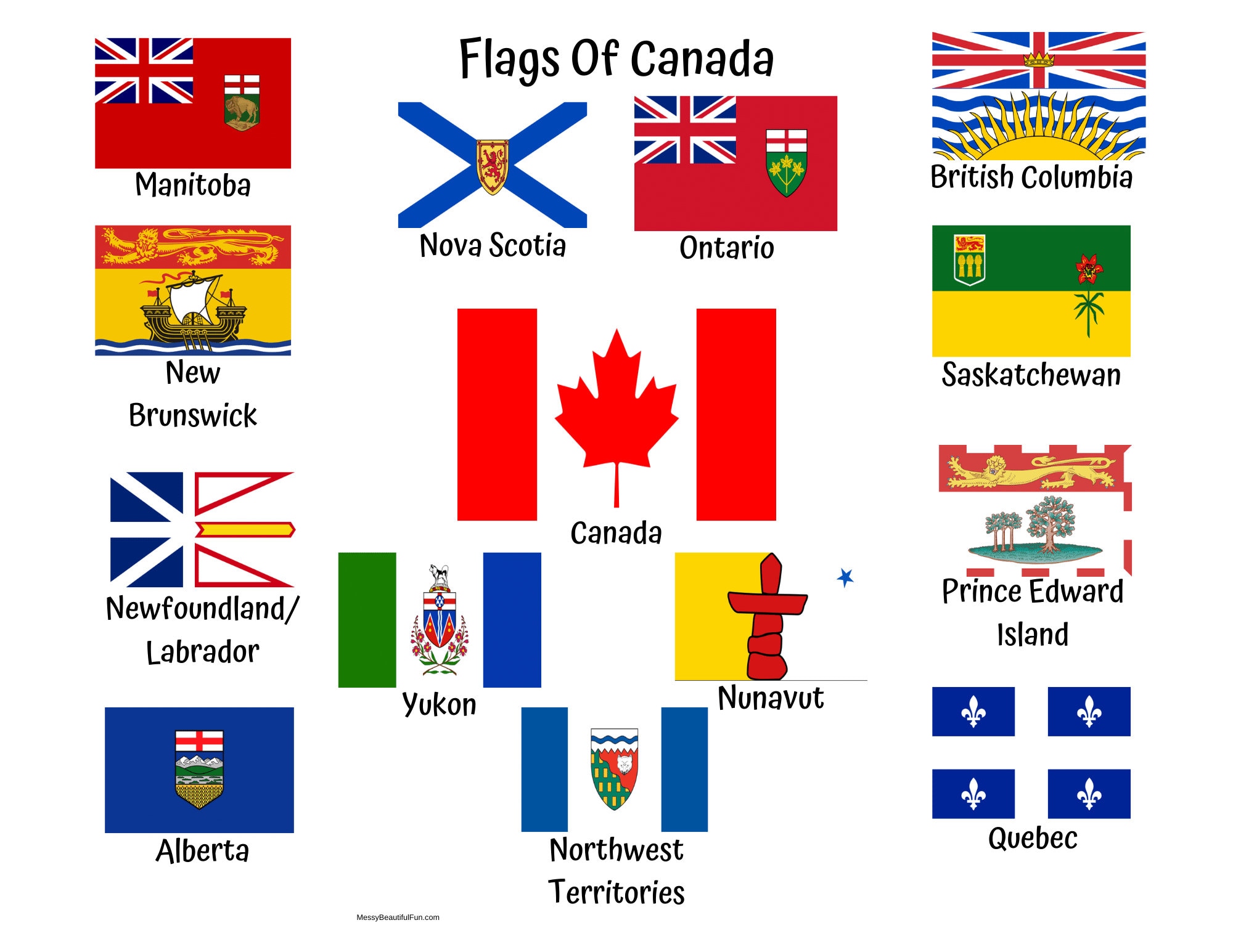 Flags of canada and provinces coloring pages plus design your own flag project download now