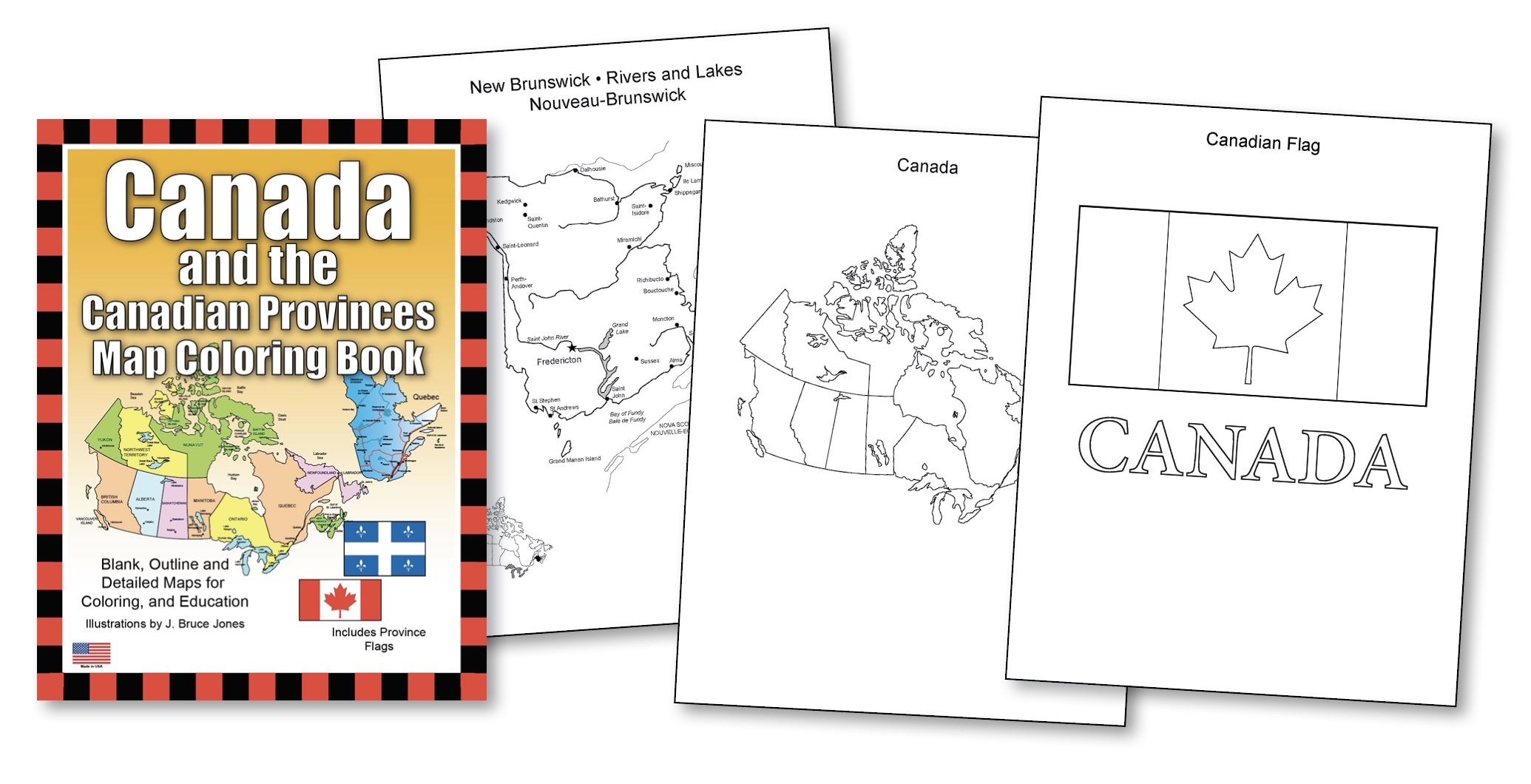 Canada provinces and territories printable pdf maps coloring set