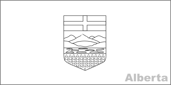 Colouring book of flags canada