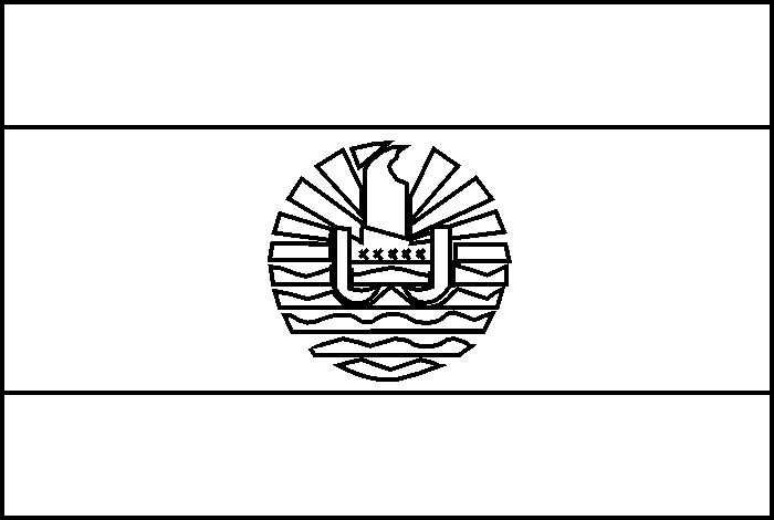 French polynesia flag coloring picture