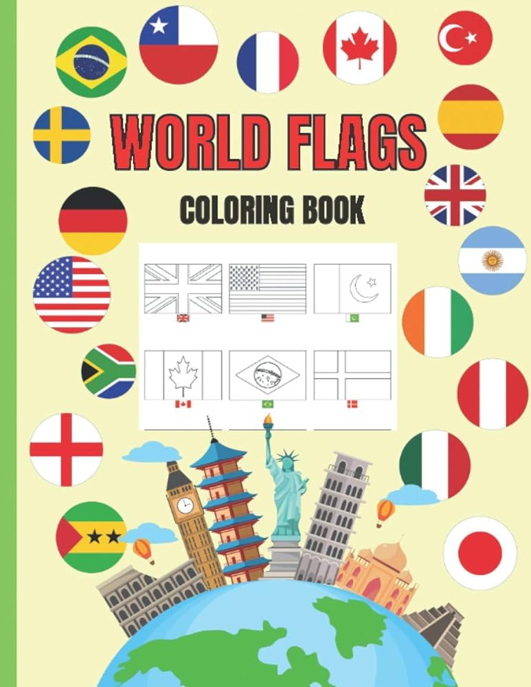 World flags coloring book flags of the world coloring pages