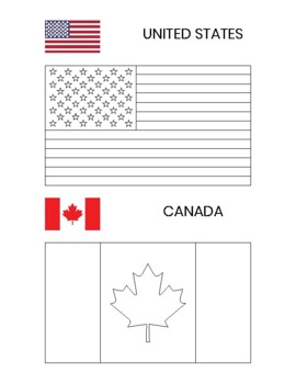 Flags of the world coloring book by designsbysimplybella tpt